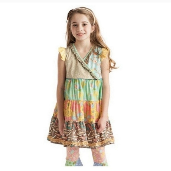 Matilda Jane It's a wonderful parade Rollercoaster tiered dress sz 6 K46 - Picture 1 of 6